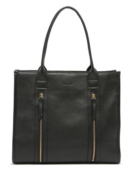 Sac PortÃ© Main Vintage Cuir Nat et nin Noir vintage OPERA