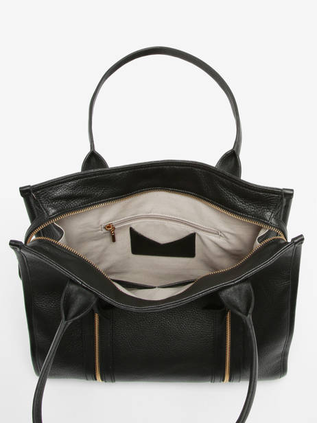 Sac PortÃ© Main Vintage Cuir Nat et nin Noir vintage OPERA vue secondaire 3