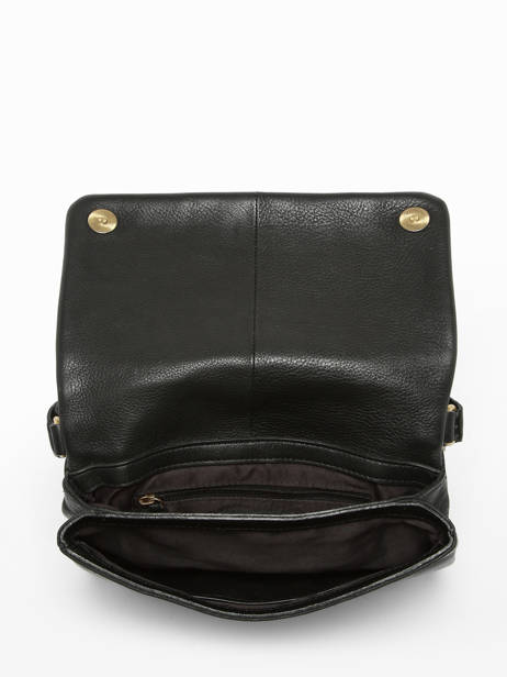 Sac BandouliÃ¨re Boston Cuir Basilic pepper Noir boston BBOS02 vue secondaire 3