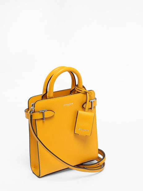 Sac BandouliÃ¨re Vertical Emilie Cuir Le tanneur Jaune emily TEMI1A00 vue secondaire 2