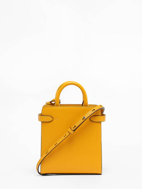 Sac BandouliÃ¨re Vertical Emilie Cuir Le tanneur Jaune emily TEMI1A00 vue secondaire 4