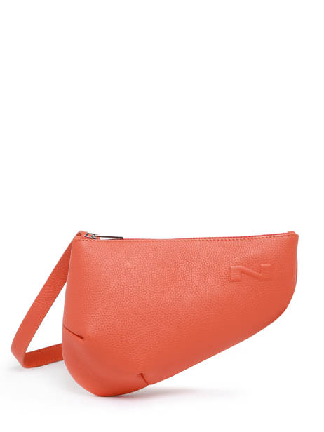Sac BandouliÃ¨re City Perle Cuir Nathan baume Orange n city N1811000