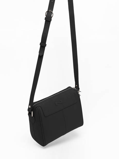 Sac BandouliÃ¨re Sasha Cuir Nathan baume Noir riders 3 vue secondaire 2