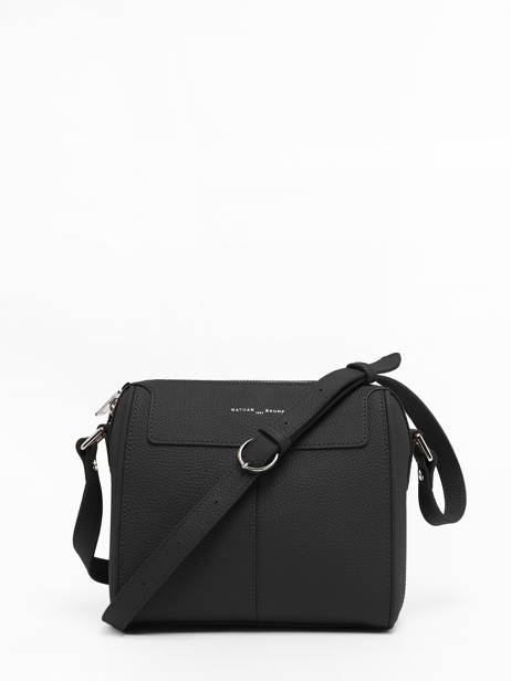 Sac BandouliÃ¨re Sasha Cuir Nathan baume Noir riders 3 vue secondaire 4