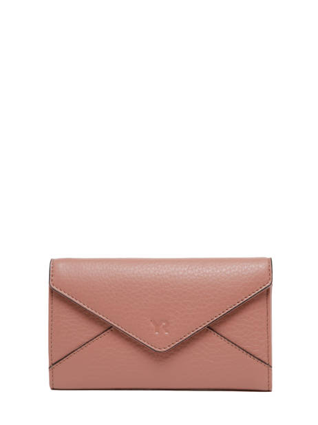 Portefeuille Cuir Yves renard Rose enveloppe 29283