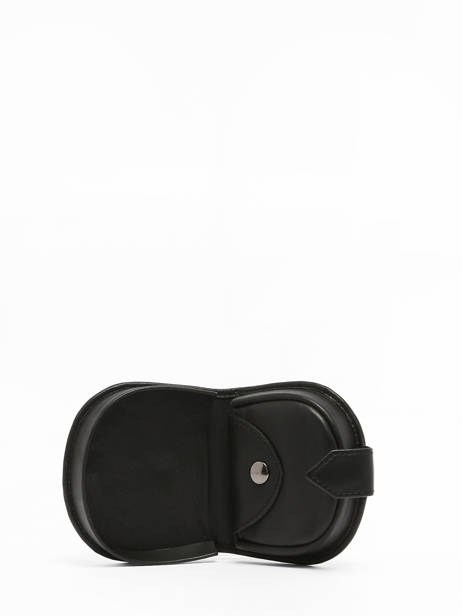 Porte-monnaie Cuir Crinkles Noir caviar 14239 vue secondaire 1