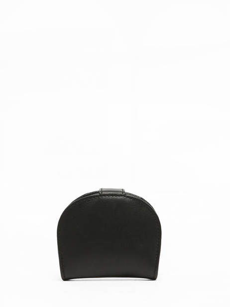 Porte-monnaie Cuir Crinkles Noir caviar 14239 vue secondaire 2