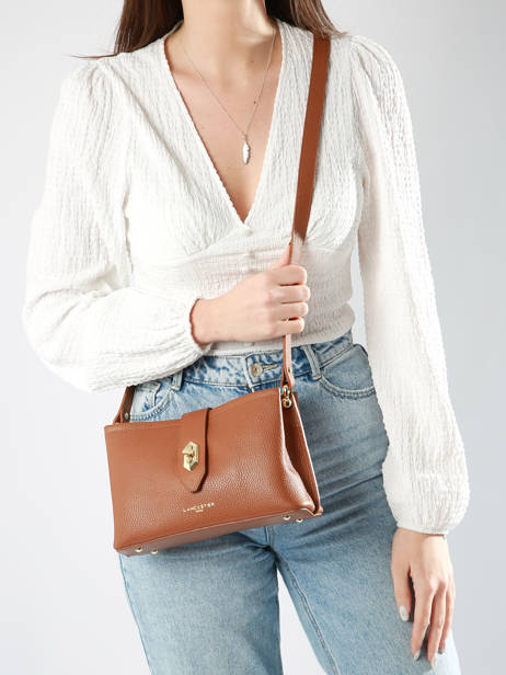 Sac BandouliÃ¨re Top Double Lancaster Marron top double 64 vue secondaire 1