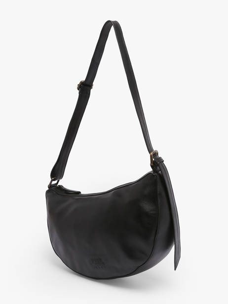 Sac Bandoulière Cow Cuir Basilic pepper Noir cow BCOW71 vue secondaire 2