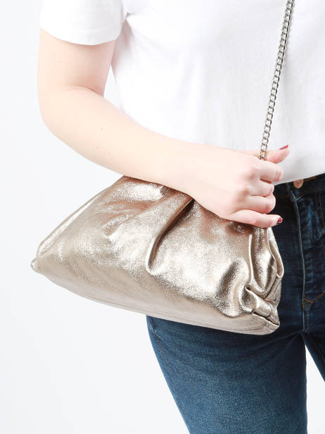 Sac BandouliÃ¨re Nine Cuir Milano Marron nine NI23112 vue secondaire 1