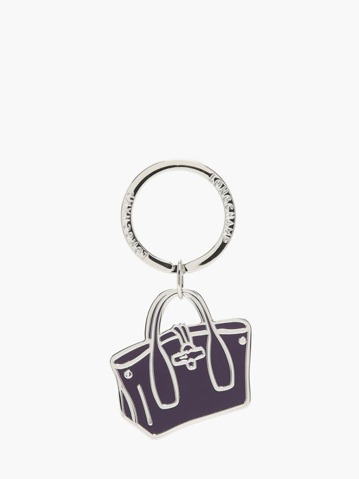 Longchamp Metal Porte clés Violet