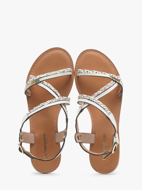 Nu-pieds En Cuir Les tropeziennes Blanc women HOMONGO vue secondaire 3