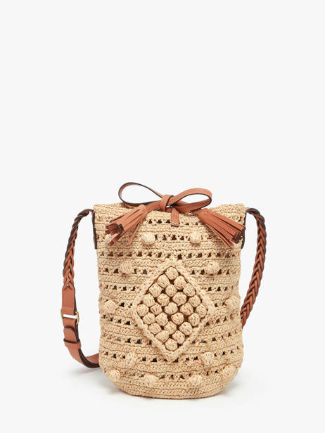 Sac BandouliÃ¨re Raphia Gerard darel Beige raphia E454