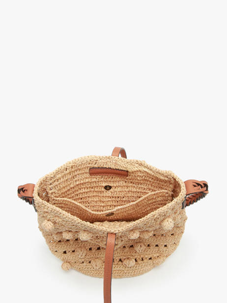 Sac BandouliÃ¨re Raphia Gerard darel Beige raphia E454 vue secondaire 3