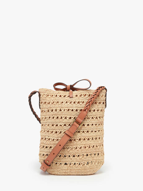 Sac BandouliÃ¨re Raphia Gerard darel Beige raphia E454 vue secondaire 4