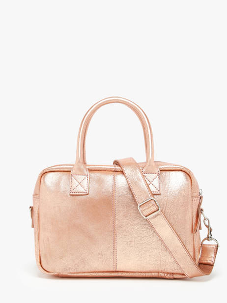 Sac BandouliÃ¨re Vintage Cuir Paul marius Rose vintage LEDANDYS vue secondaire 4