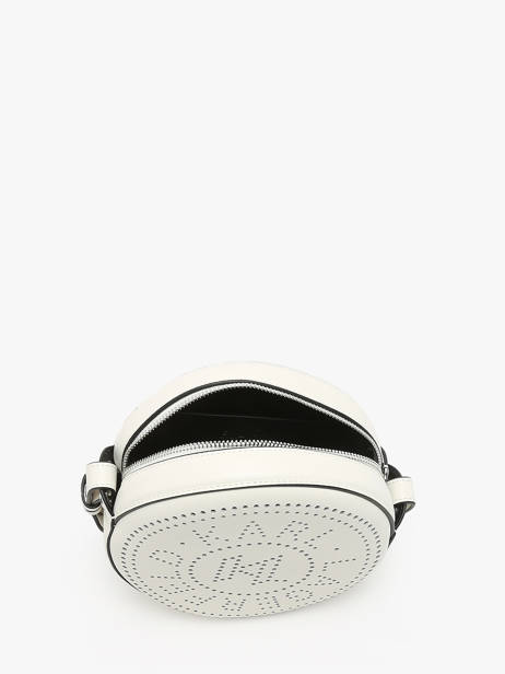 Sac BandouliÃ¨re K Circle Cuir Karl lagerfeld Blanc k circle 231W3054 vue secondaire 3