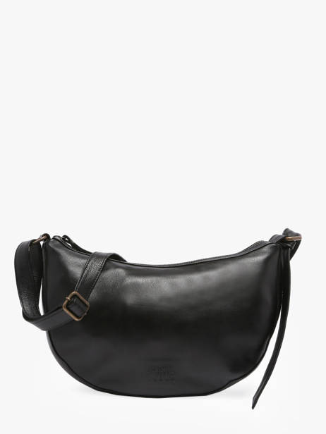 Sac Bandoulière Cow Cuir Basilic pepper Noir cow BCOW71
