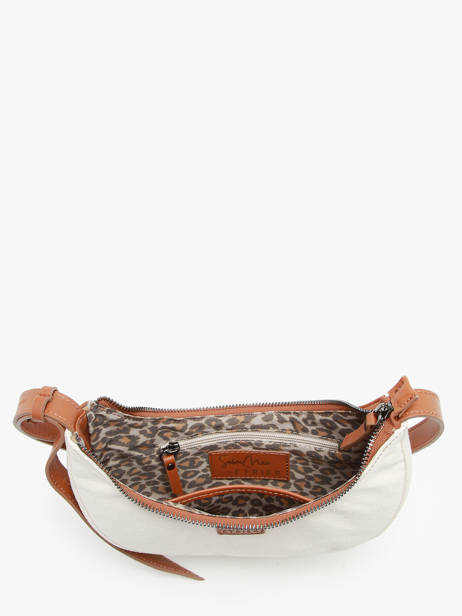 Sac PortÃ© Ã©paule S Sosoomao Coton Et Cuir Etrier Marron sosoomao coton ECSC057S vue secondaire 3