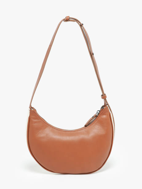 Sac PortÃ© Ã©paule S Sosoomao Coton Et Cuir Etrier Marron sosoomao coton ECSC057S vue secondaire 4