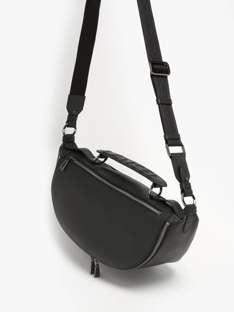 Sac BandouliÃ¨re M Origami Cuir Lancel Noir origami A13301 vue secondaire 2