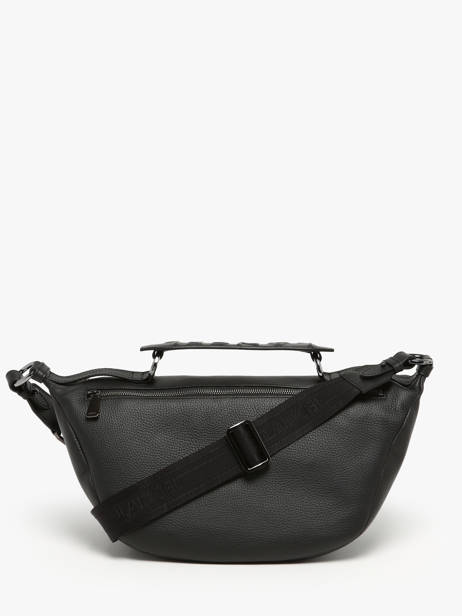 Sac BandouliÃ¨re M Origami Cuir Lancel Noir origami A13301 vue secondaire 4