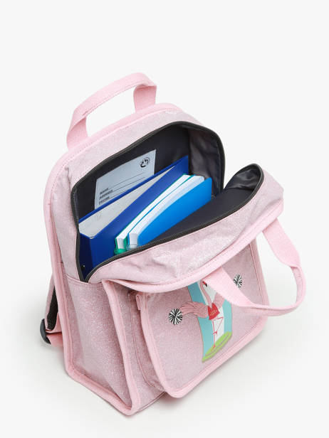 Sac Ã  Dos 1 Compartiment Jack piers Rose jp girls G vue secondaire 3