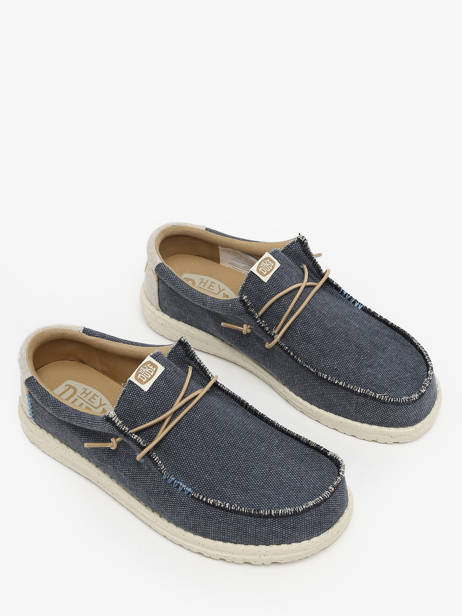 Mocassins Wally Coastline Jute Hey dude Bleu men 40952 vue secondaire 1