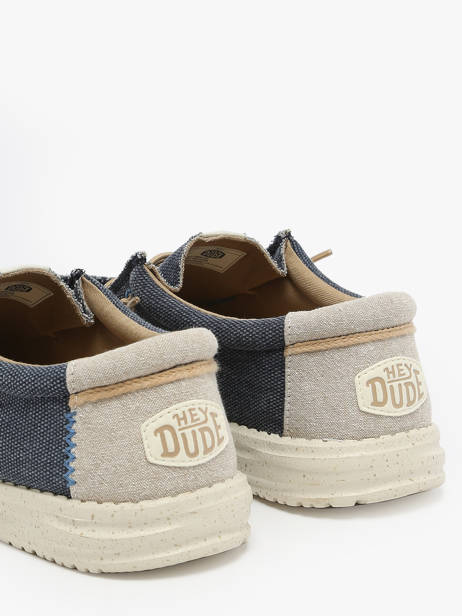 Mocassins Wally Coastline Jute Hey dude Bleu men 40952 vue secondaire 2