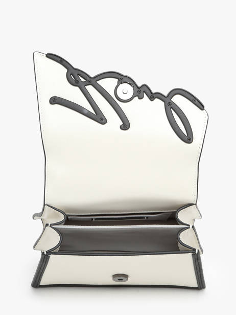 Sac BandouliÃ¨re K Signature Cuir Karl lagerfeld Blanc k signature 245W3072 vue secondaire 3