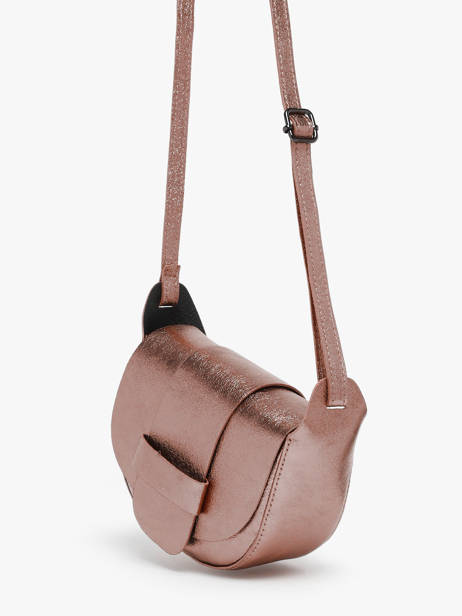 Sac BandouliÃ¨re Nine Cuir Milano Marron nine NI24064 vue secondaire 2
