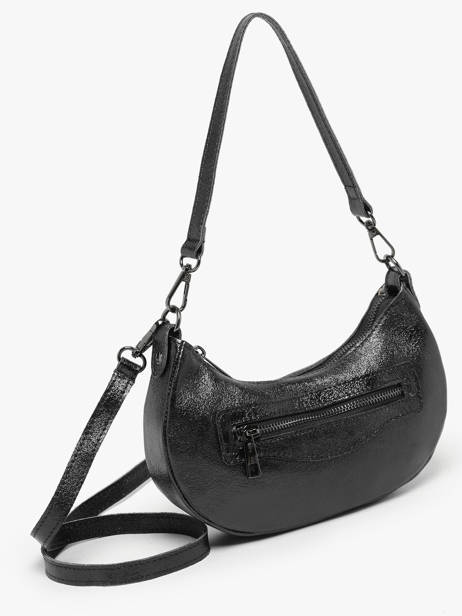 Sac PortÃ© Ã©paule Nine Cuir Milano Noir nine NI24061 vue secondaire 2