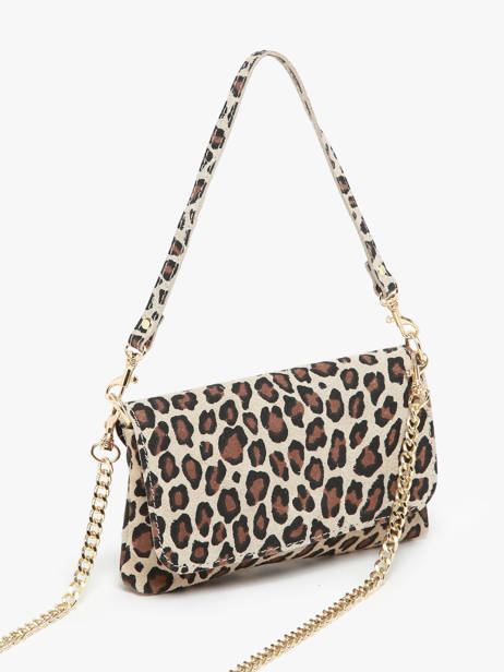 Sac Bandoulière Velvet Leopardo Cuir Milano Multicolore velvet leopardo VL24063 vue secondaire 2
