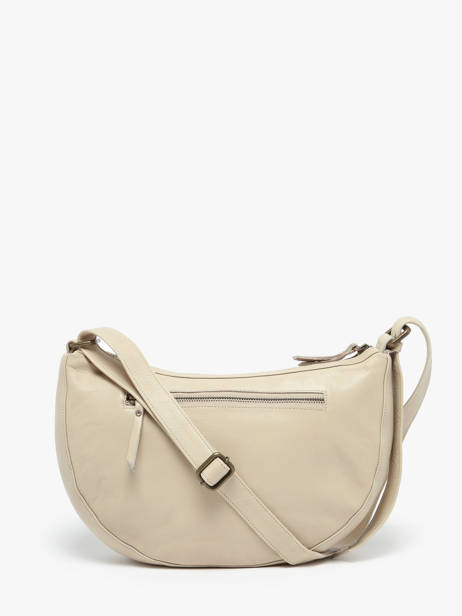 Sac BandouliÃ¨re Cow Cuir Basilic pepper Beige cow BCOW71 vue secondaire 4