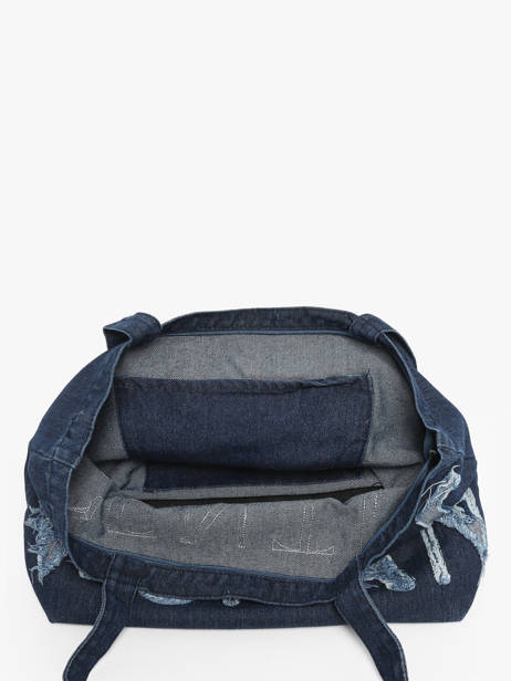 Sac PortÃ© Ã©paule Denim Coton Miniprix Bleu denim 26 vue secondaire 2