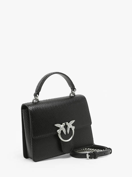 Sac Ã  Main Love Bag Icon Cuir Pinko Noir love bag icon A1VF vue secondaire 2