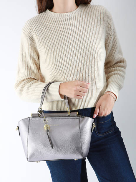 Sac BandouliÃ¨re Azalie Ted lapidus Gris azalie TLHF9585 vue secondaire 1