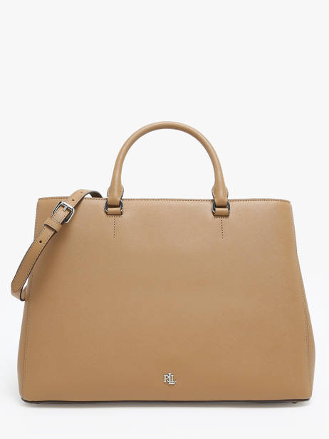 Sac PortÃ© Main Hanna 37 Cuir Lauren ralph lauren Marron hanna 31898556