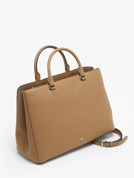 Sac PortÃ© Main Hanna 37 Cuir Lauren ralph lauren Marron hanna 31898556 vue secondaire 2