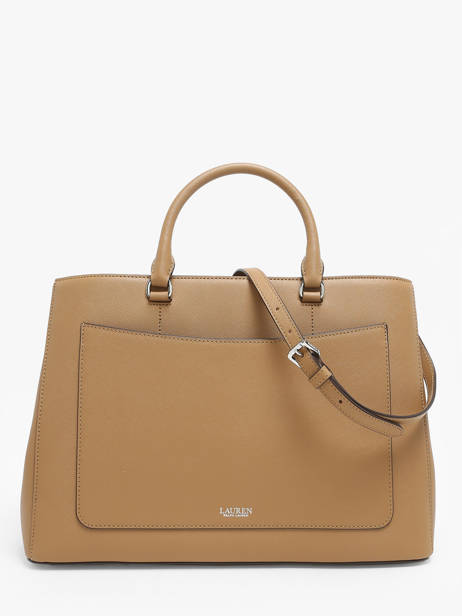 Sac PortÃ© Main Hanna 37 Cuir Lauren ralph lauren Marron hanna 31898556 vue secondaire 4
