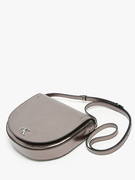 Sac BandouliÃ¨re Minimal Mono Calvin klein jeans Argent minimal mono K612730 vue secondaire 2