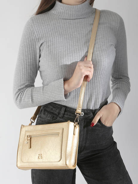 Sac BandouliÃ¨re Bright Lulu castagnette Or bright WHITNEY vue secondaire 1