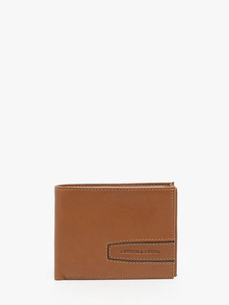 Portefeuille LÃ©on Cuir Arthur & aston Marron leon 126