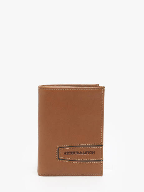 Portefeuille LÃ©on Cuir Arthur & aston Marron leon 799