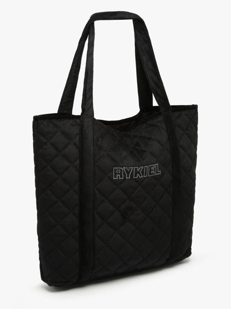 Cabas En Velours MatelassÃ© Avec Strass Sonia rykiel Noir velours strass AC29CO48 vue secondaire 2