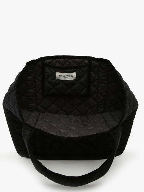 Cabas En Velours MatelassÃ© Avec Strass Sonia rykiel Noir velours strass AC29CO48 vue secondaire 3