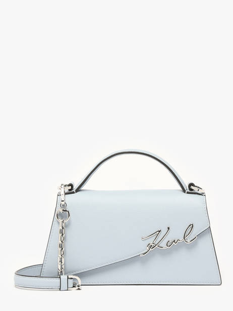 Sac Bandoulière K Signature Cuir Karl lagerfeld Bleu k signature A1W30458