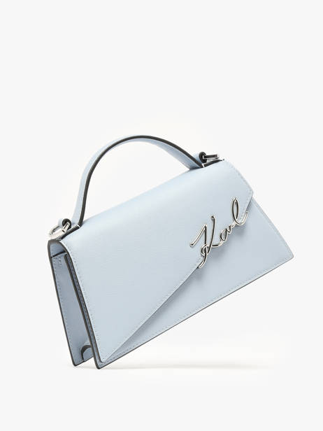 Sac Bandoulière K Signature Cuir Karl lagerfeld Bleu k signature A1W30458 vue secondaire 2