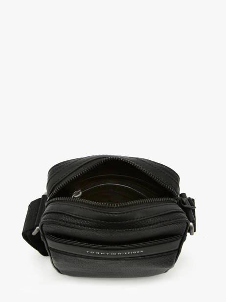 Sac BandouliÃ¨re Tommy hilfiger Noir corporate AM13303 vue secondaire 3