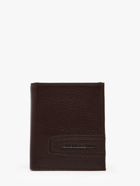 Portefeuille LÃ©on Cuir Arthur & aston Marron leon 988